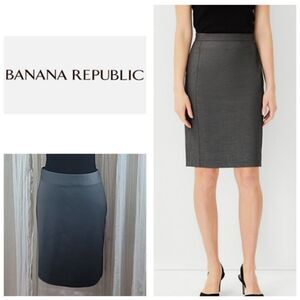 Banana Republic Gray Pencil Skirt